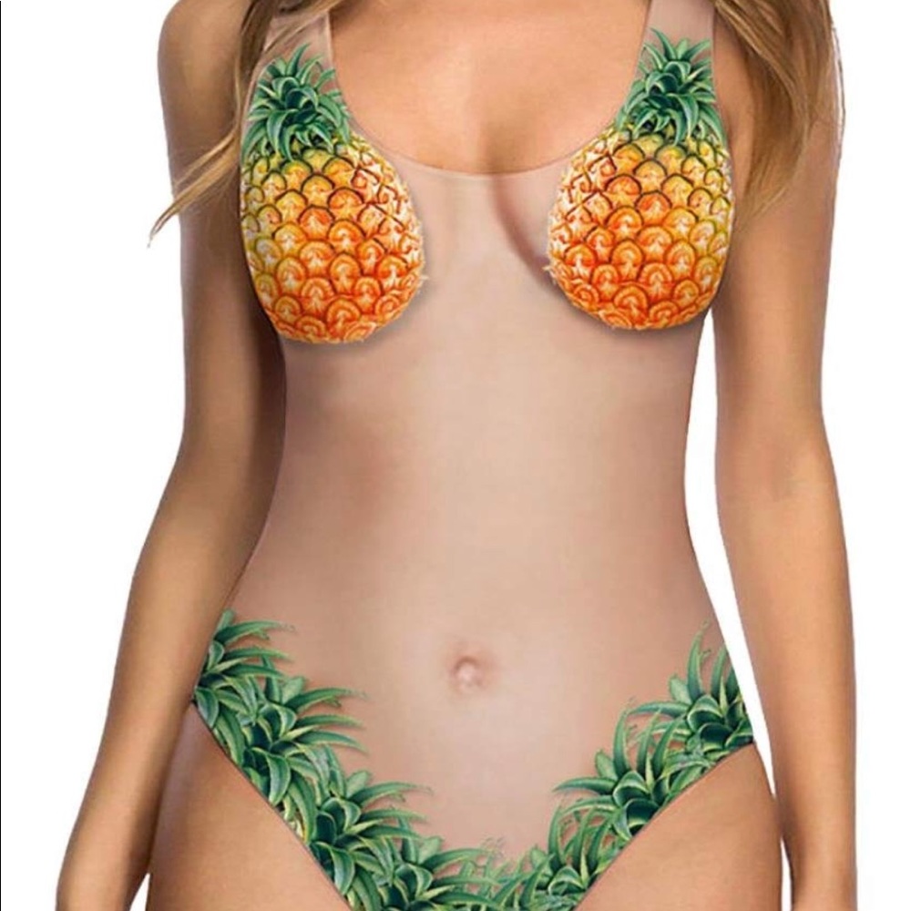 Pineapple one pc Swimsuit